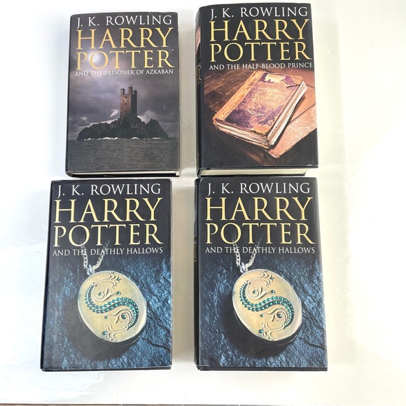 Harry Potter books adult edition (rare) bloomsbury hardcover black cover set - Picture 2 of 15